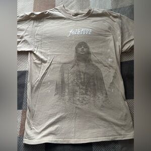 Taylor Swift Folklore Graphic Beige Tee